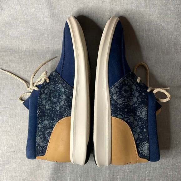 UGG Hulman Bandana Blue Suede Shoes Leather Chukka Lace Up Ankle Boots Mens 9 main image 12